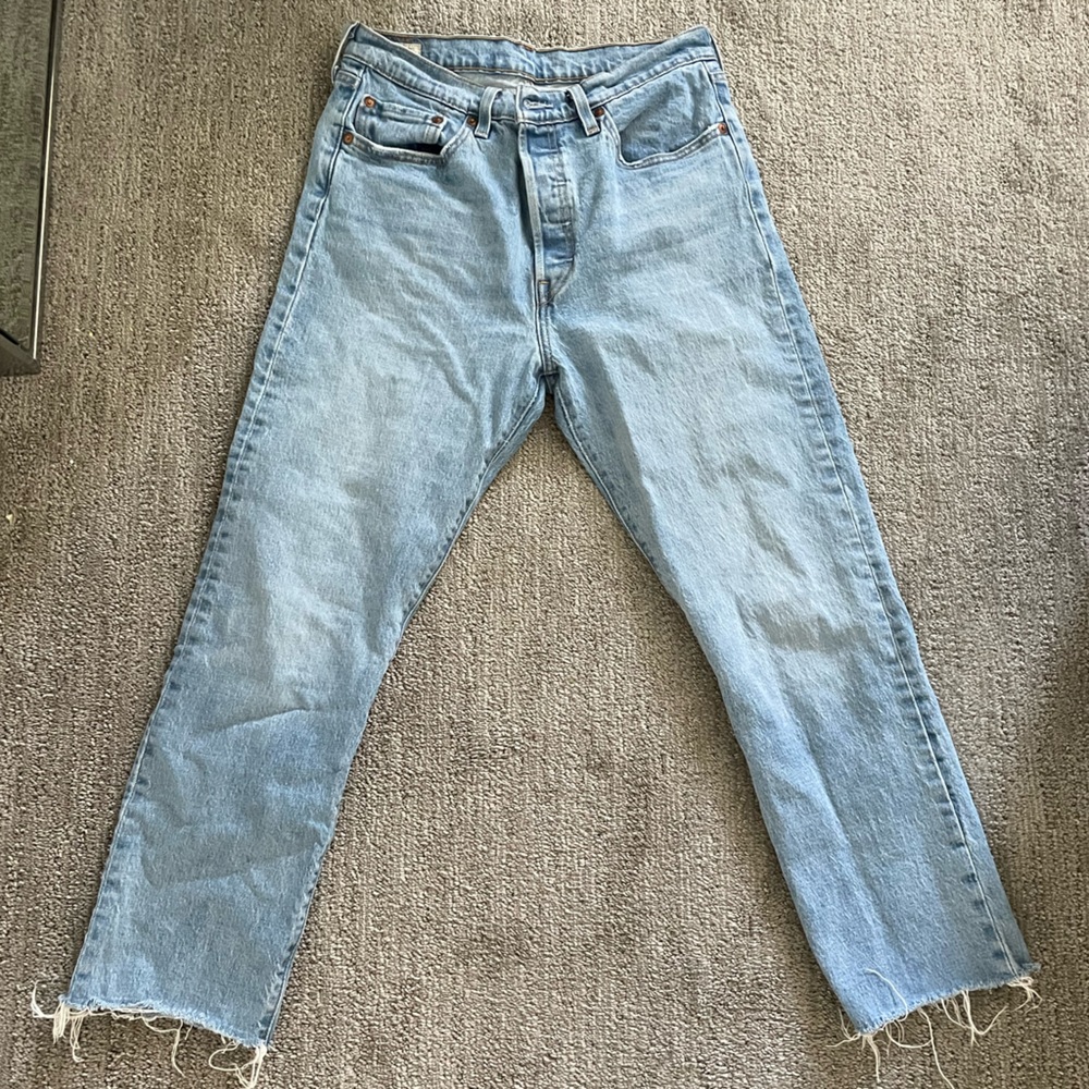 Levi 501 Original Stretch Crop Jeans